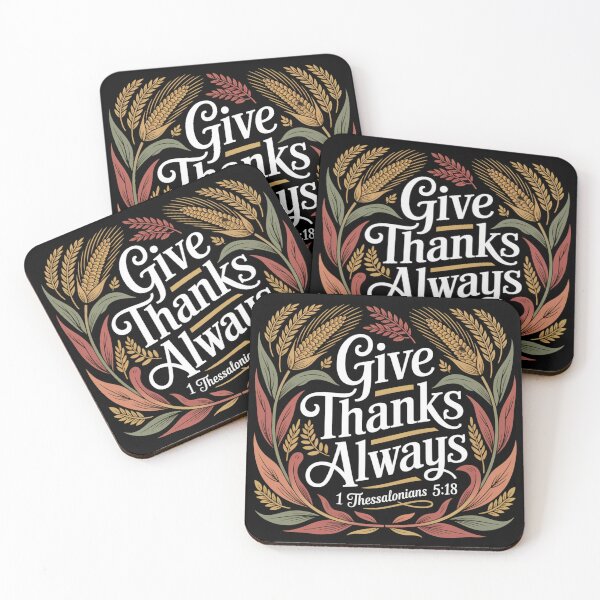 Item preview, Give Thanks Always designed and sold by theartfulaspie.