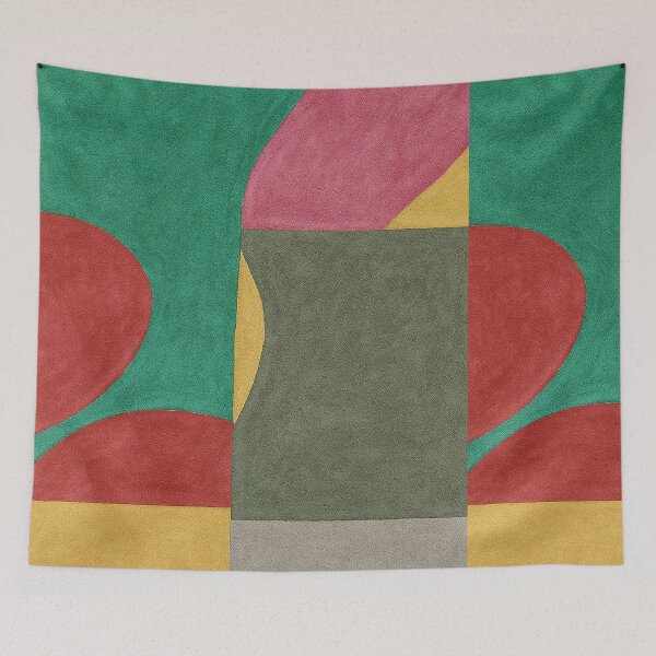 Item preview, Abstract Geometric Color Block Art designed and sold by weirdfishes123.