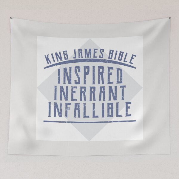 Item preview, King James Bible - Inspired, Inerrant, Infallible, Christian Design designed and sold by Angela Dow.