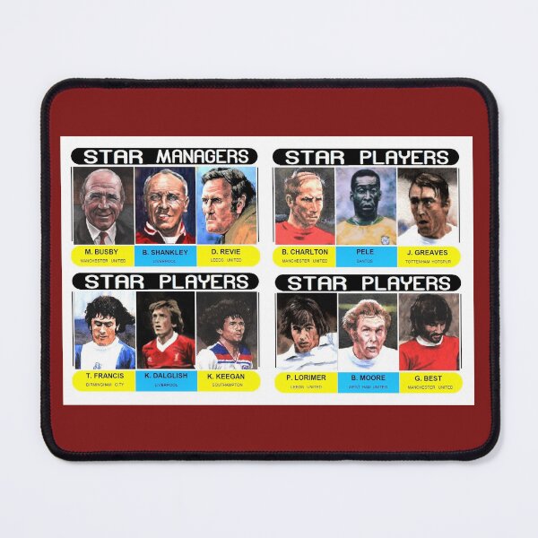 Item preview, star players football 1970s pele george best bobby moore designed and sold by ARTwithDIRK.