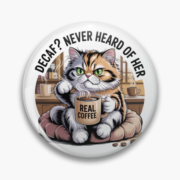 Item preview, Cat Lover Loves Real Coffee designed and sold by Bliss Find And Design.