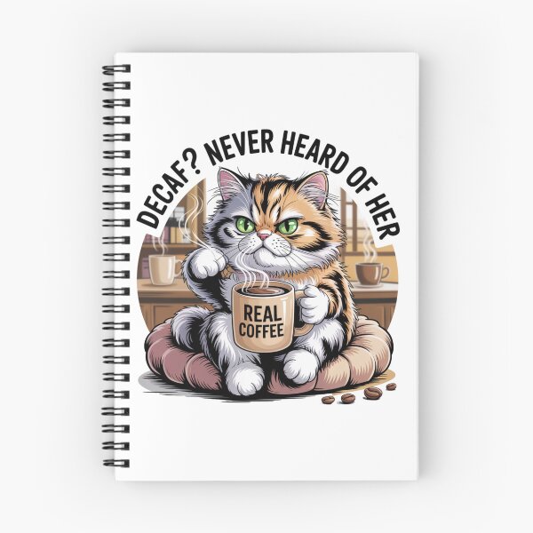Item preview, Cat Lover Loves Real Coffee designed and sold by Bliss Find And Design.