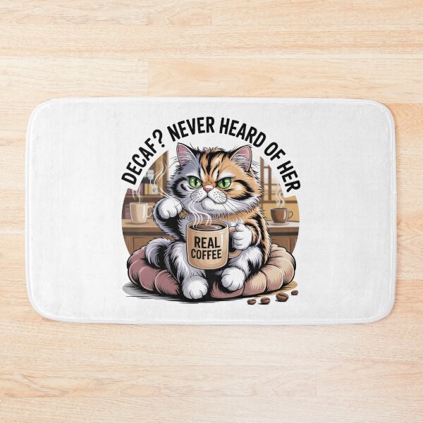 Item preview, Cat Lover Loves Real Coffee designed and sold by Bliss Find And Design.