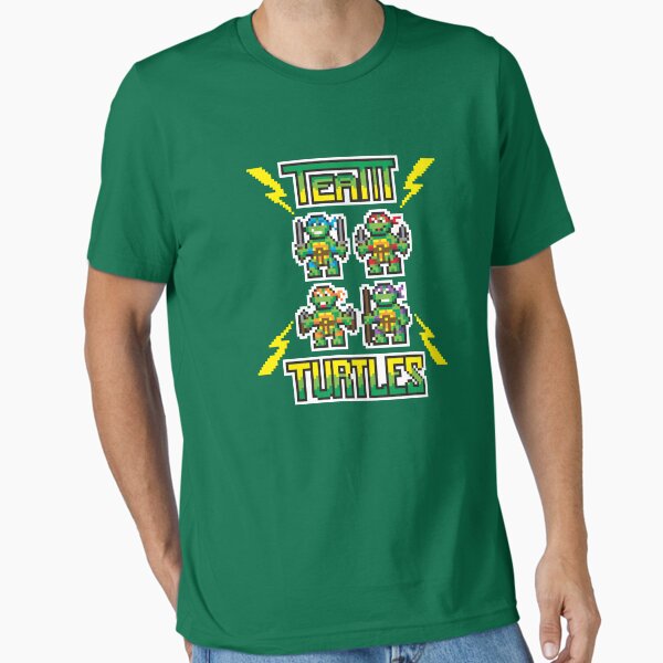 Item preview, Teenage Mutant Ninja Turtles 8 Bit Pixel Team Turtles Logo designed and sold by FifthSun.