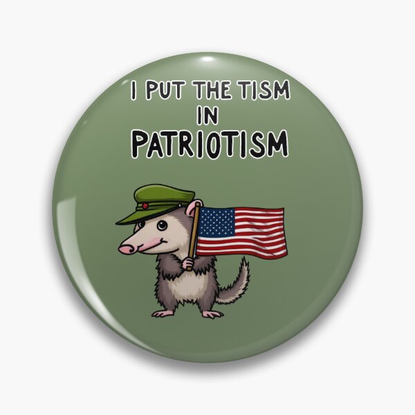 Artikelvorschau, Ich stecke den Tism in Patriotismus, Opossum, Tier, Geschenk entworfen und verkauft von ChearshiPrints.