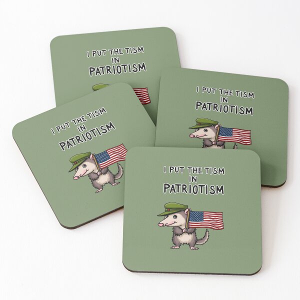 Artikelvorschau, Ich stecke den Tism in Patriotismus, Opossum, Tier, Geschenk entworfen und verkauft von ChearshiPrints.