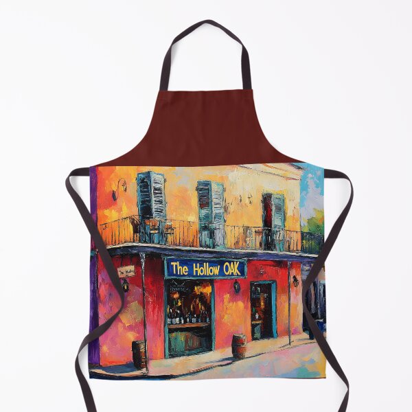 Item preview, Evening Pulse at The Hollow OAK Bar - Vibrant New Orleans Street Scene Capturing the City’s Energetic Spirit and Artistic Soul designed and sold by OlfactoART Studio.