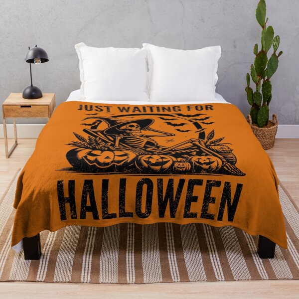 Item preview, Just Waiting for Halloween Spooky Skeleton designed and sold by ManiaGrania.