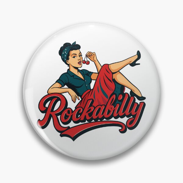 Item preview, Rockabilly forever cherries woman 50s gift designed and sold by Pineapple-Tree.