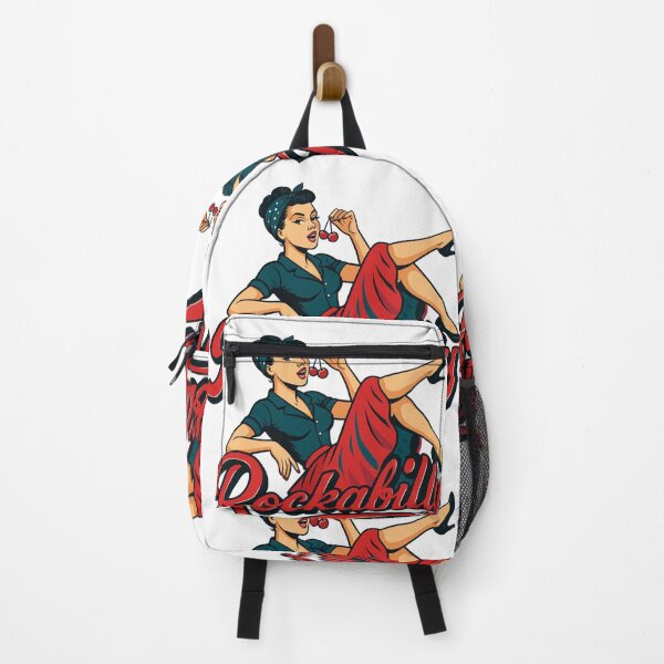 Aperçu de l'œuvre Cadeau femme Rockabilly forever cherrys années 50 créée et vendue par Pineapple-Tree.