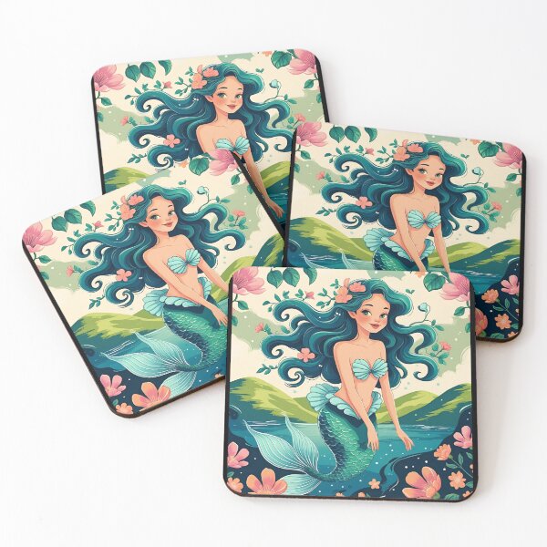 Item preview, Cottage Core Mermaid Pattern designed and sold by PatronesKawai.