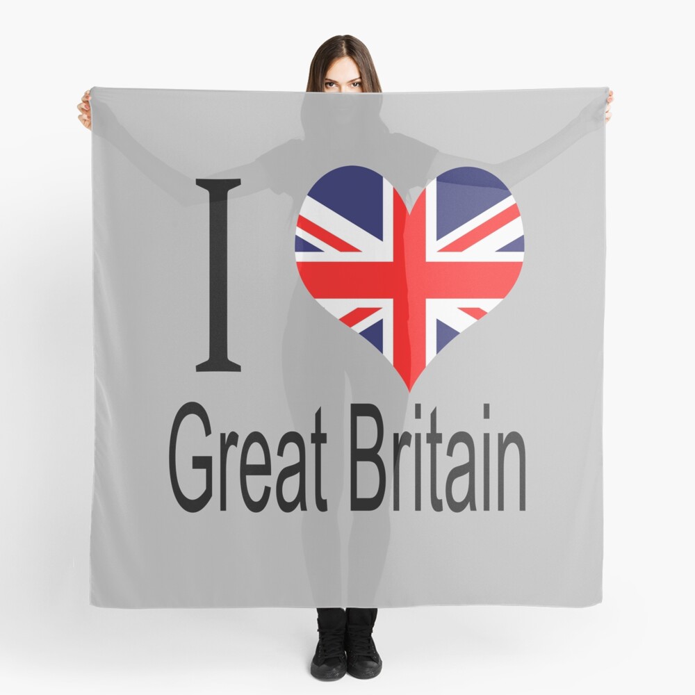 I Love United Kingdom Scarf