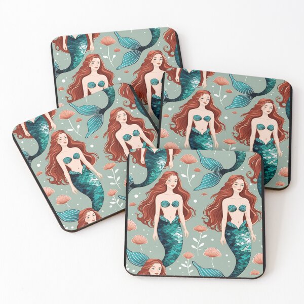 Item preview, Cottage Core Mermaid Pattern designed and sold by PatronesKawai.
