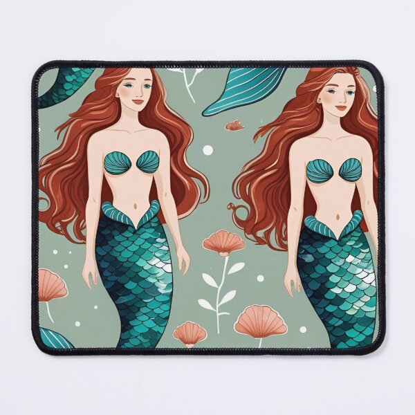 Item preview, Cottage Core Mermaid Pattern designed and sold by PatronesKawai.