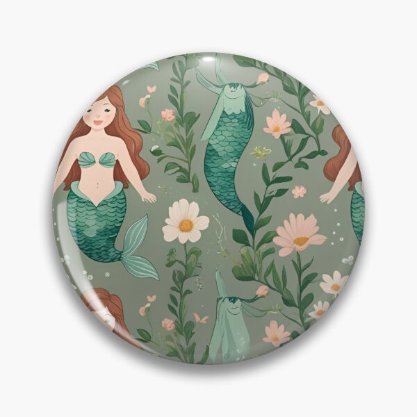 Item preview, Cottage Core Mermaid Pattern designed and sold by PatronesKawai.