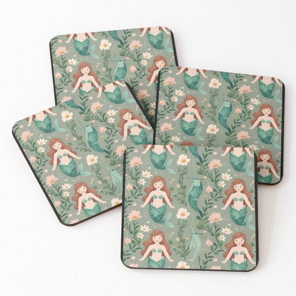 Item preview, Cottage Core Mermaid Pattern designed and sold by PatronesKawai.