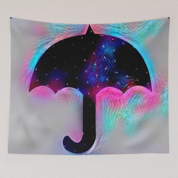 Item preview, Colorful black umbrella designed and sold by AndroidZ.