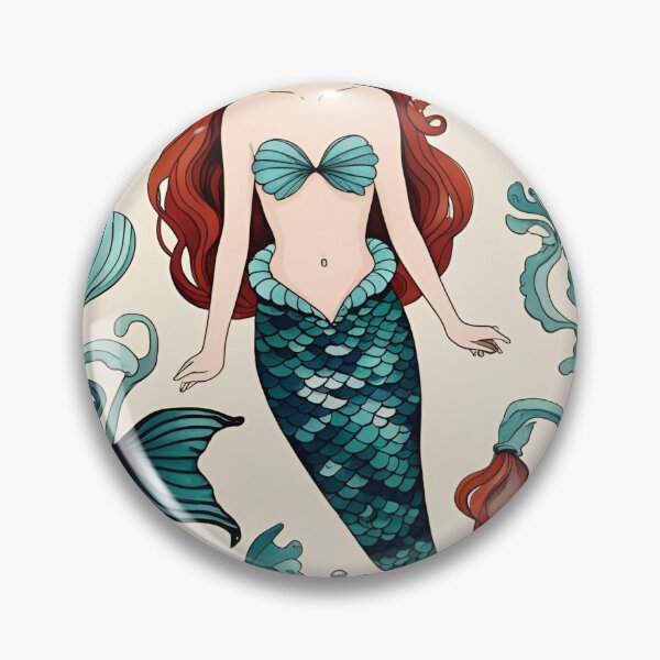 Item preview, Cottage Core Mermaid Pattern designed and sold by PatronesKawai.
