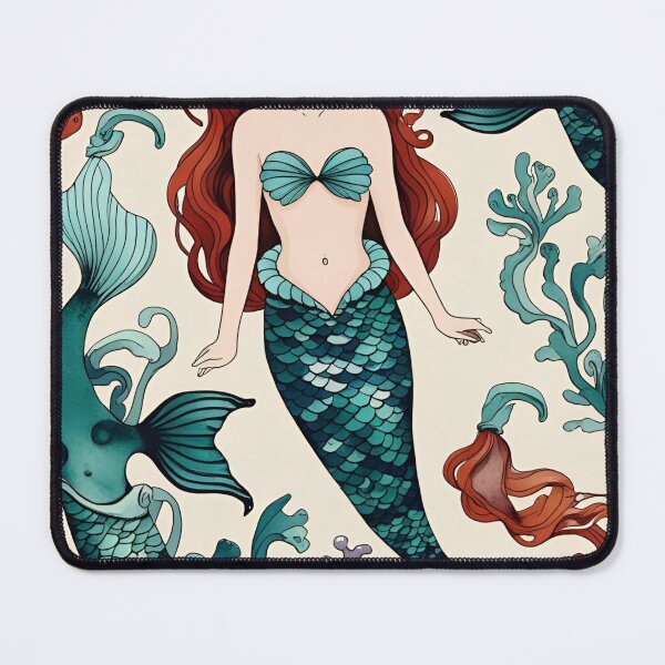 Item preview, Cottage Core Mermaid Pattern designed and sold by PatronesKawai.