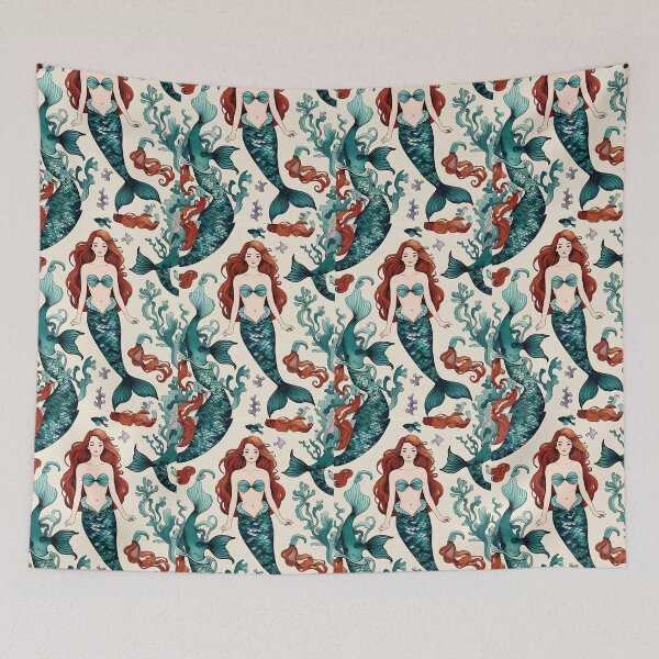Item preview, Cottage Core Mermaid Pattern designed and sold by PatronesKawai.