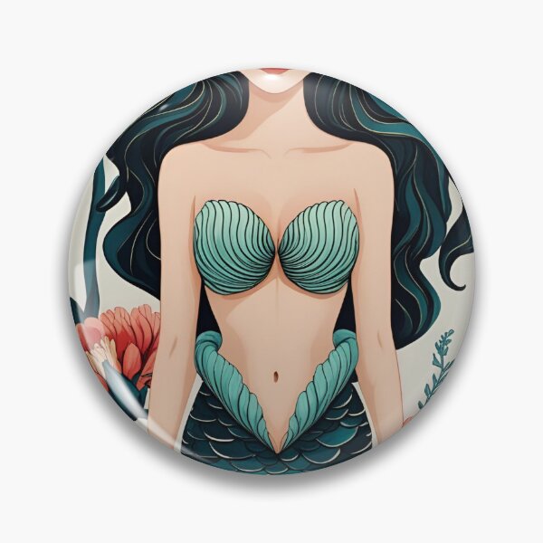 Item preview, Cottage Core Mermaid Pattern designed and sold by PatronesKawai.
