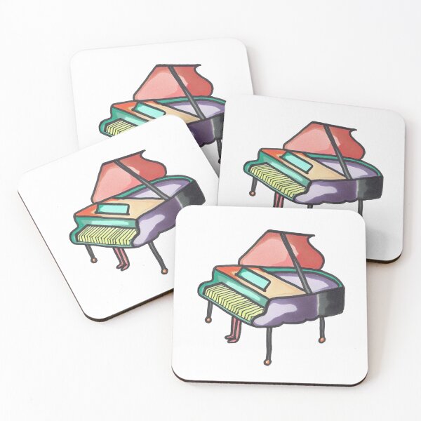 Item preview, Drawing, musical instrument, piano, multicolored, BebiCervin designed and sold by BebiCervin.
