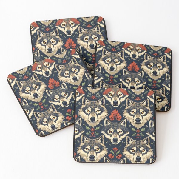 Item preview, Cottage Core Wolf Pattern designed and sold by PatronesKawai.