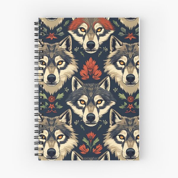 Item preview, Cottage Core Wolf Pattern designed and sold by PatronesKawai.