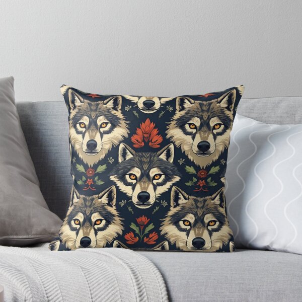 Item preview, Cottage Core Wolf Pattern designed and sold by PatronesKawai.