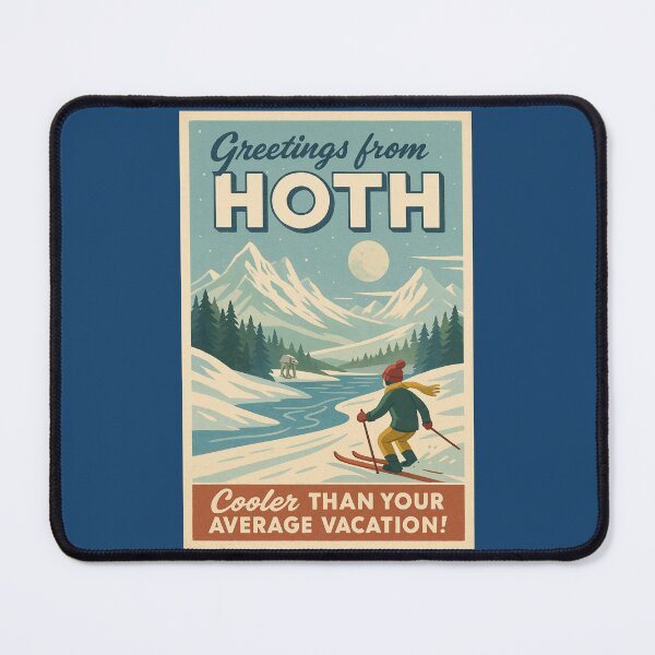 Item preview, Greetings from Hoth – Retro Star Wars Travel Postcard designed and sold by Lavoretty.