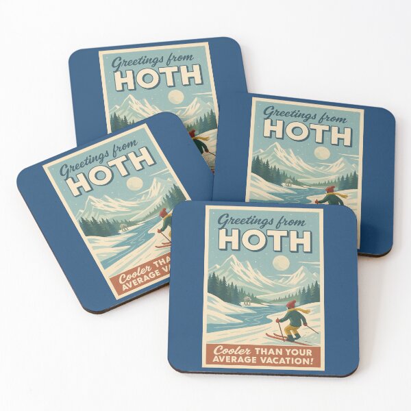 Item preview, Greetings from Hoth – Retro Star Wars Travel Postcard designed and sold by Lavoretty.