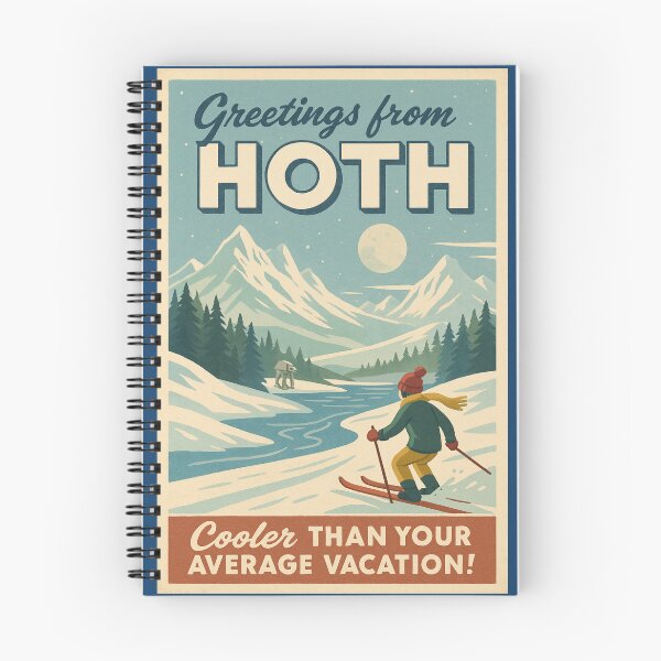 Item preview, Saludos desde Hoth – Postal de viaje retro de Star Wars designed and sold by Lavoretty.
