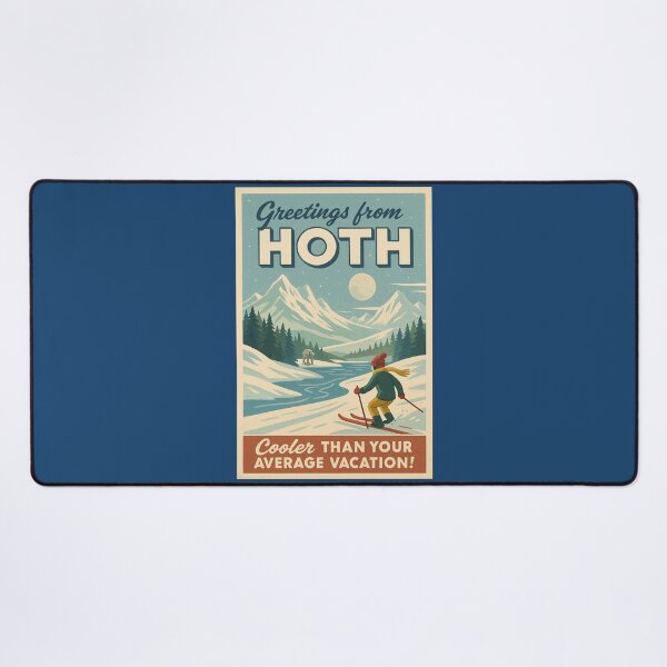 Item preview, Greetings from Hoth – Retro Star Wars Travel Postcard designed and sold by Lavoretty.