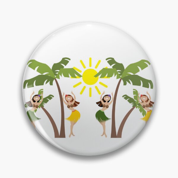 Item preview, Vintage Hula Girls Under the Sun – Mid-Century Island Art designed and sold by Kristina Gale.