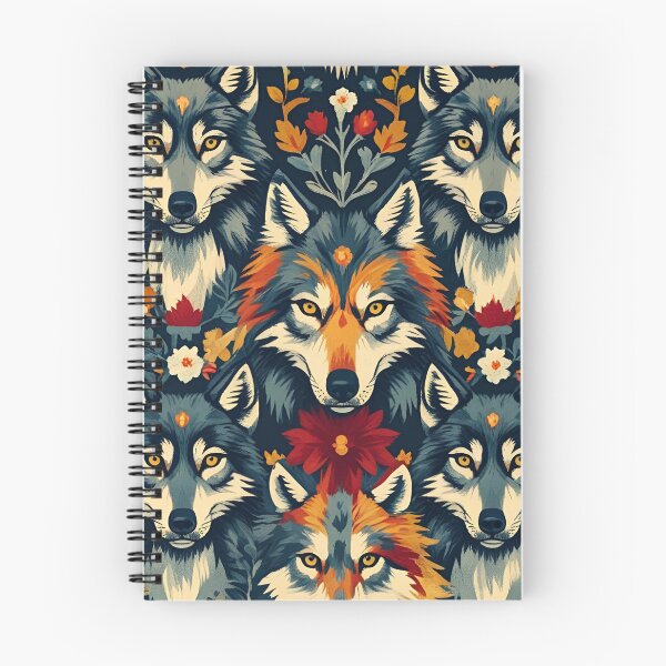 Item preview, Cottage Core Wolf Pattern designed and sold by PatronesKawai.