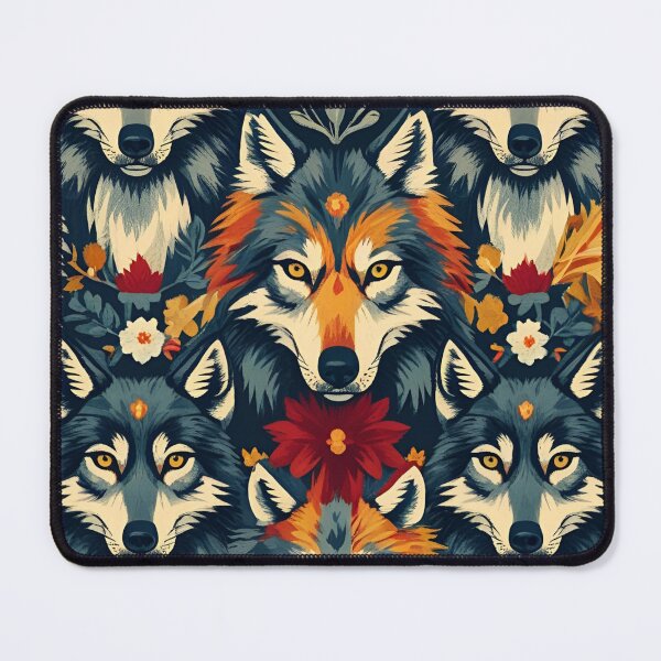 Item preview, Cottage Core Wolf Pattern designed and sold by PatronesKawai.