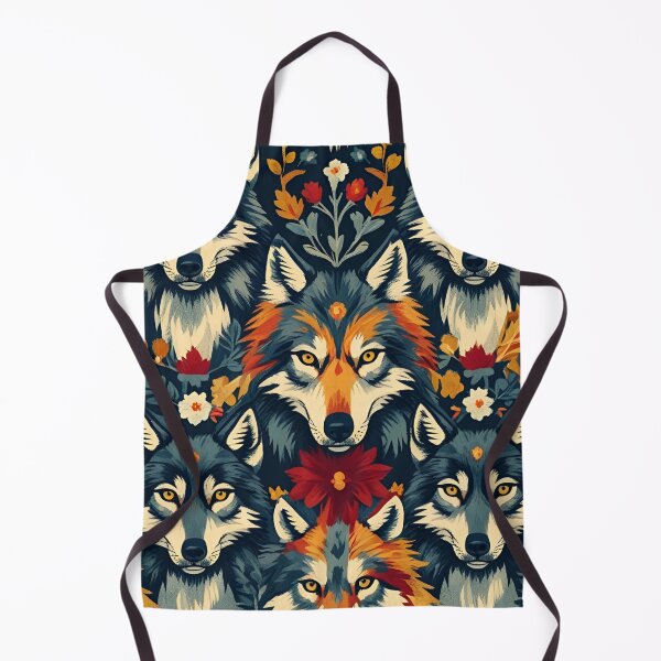 Item preview, Cottage Core Wolf Pattern designed and sold by PatronesKawai.