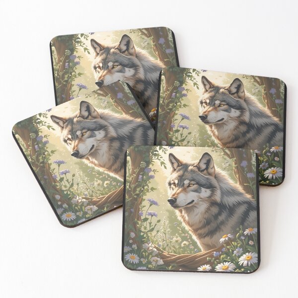 Item preview, Cottage Core Wolf Pattern designed and sold by PatronesKawai.