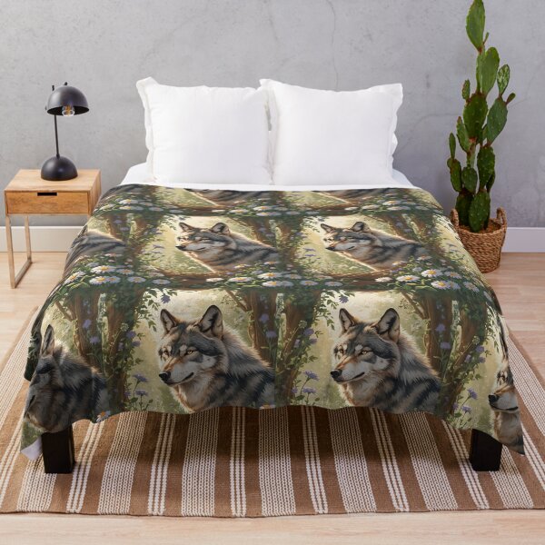 Item preview, Cottage Core Wolf Pattern designed and sold by PatronesKawai.