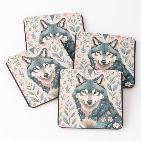 Item preview, Cottage Core Wolf Pattern designed and sold by PatronesKawai.