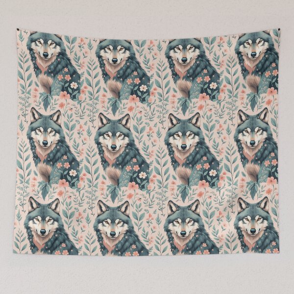 Item preview, Cottage Core Wolf Pattern designed and sold by PatronesKawai.