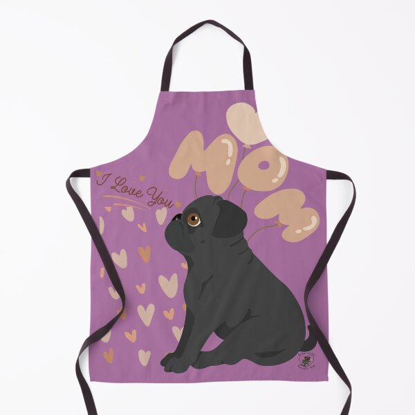 Item preview, Pug love for mom – heart balloons & “I Love You” designed and sold by MitMopsundHerz Rosinchens_Welt.