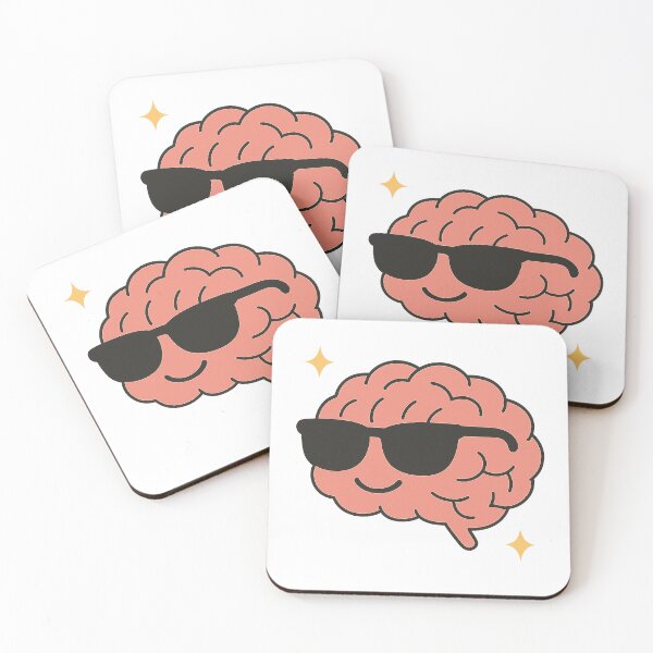 Item preview, Cool Brain – Smart and Fun Design with Glasses designed and sold by Worldclay.