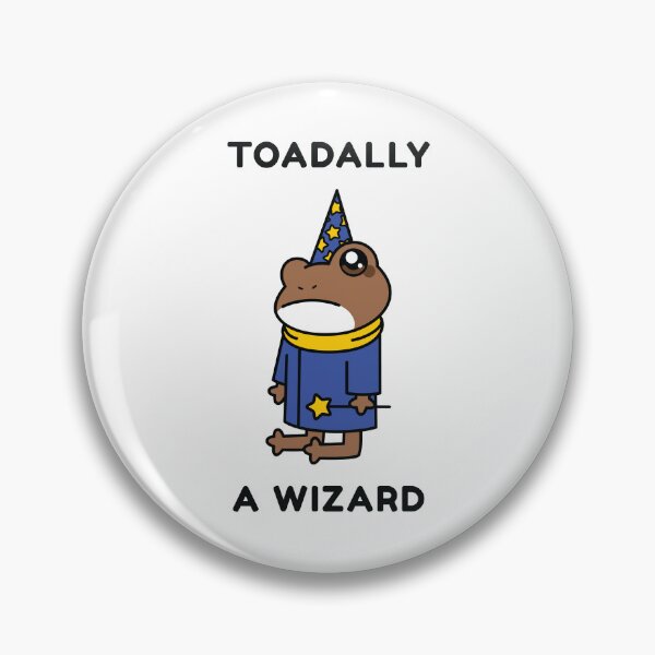 Item preview, Toadally A Wizard Cute Toad Cartoon designed and sold by Stephanie Hardy.