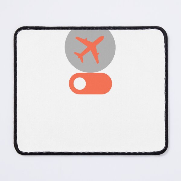 Item preview, Mentally on Airplane Mode – Minimalist Funny Quote Design designed and sold by JakubOnDemand.
