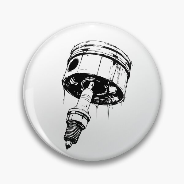 Item preview, Piston & Spark Plug – Heart of the Engine Design designed and sold by pixeldizajn.