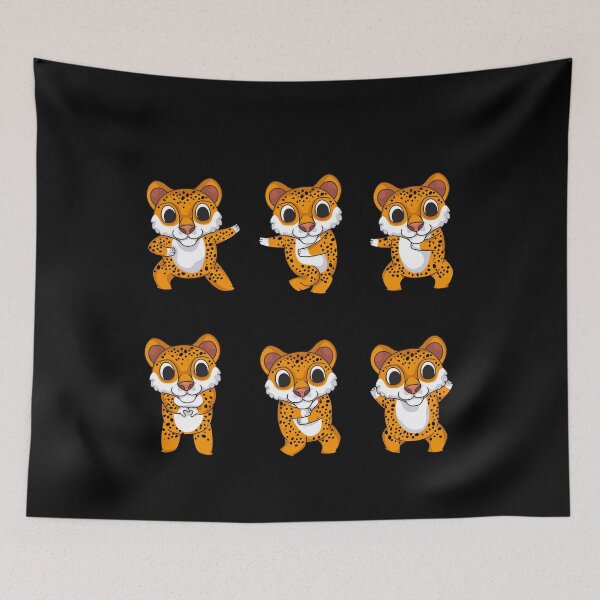 Item preview, Dancing Leopards Kids Leopard Gift Boys Girls Cute Leopard designed and sold by DSWShirts.