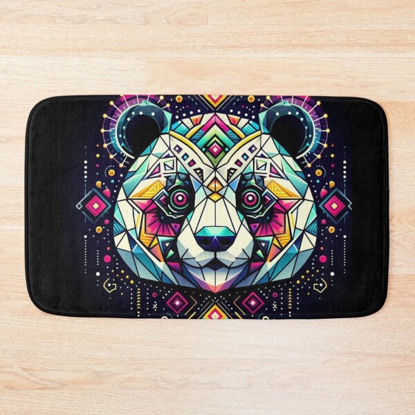 Item preview, Geometric colorful decorative panda  designed and sold by Dogandesighn.