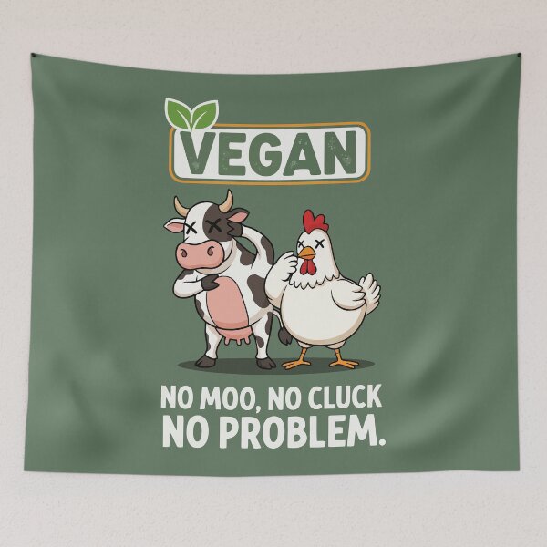 Item preview, No Moo, No Cluck, No Problem designed and sold by Amir Faysal.