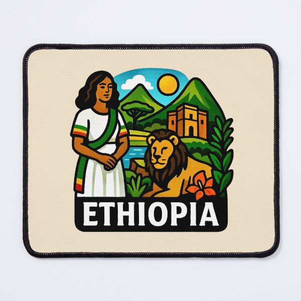 Item preview, Ethiopia Heritage - Lion & Lalibela designed and sold by Myra365Art.